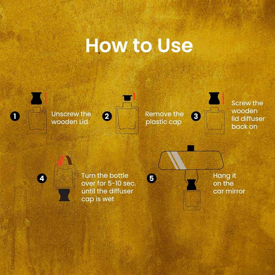 Autofy AIRHAVEN Car Perfume Hanging Car Fragrance Car Air Freshener Long Lasting | Oudh Mood