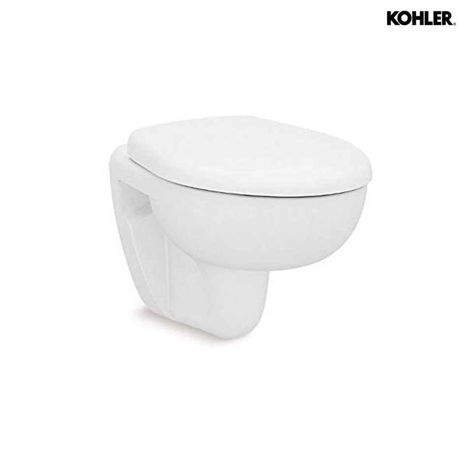 Kohler Brive Toilet Seat With Oval Shaped Seat & Quiet-close Seat Lid, High Gloss Finish, White