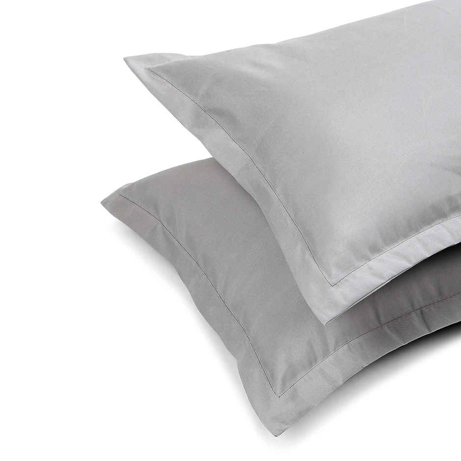 Status Pillow Cover Set Of 2 46 Cm x 69 Cm - Grey