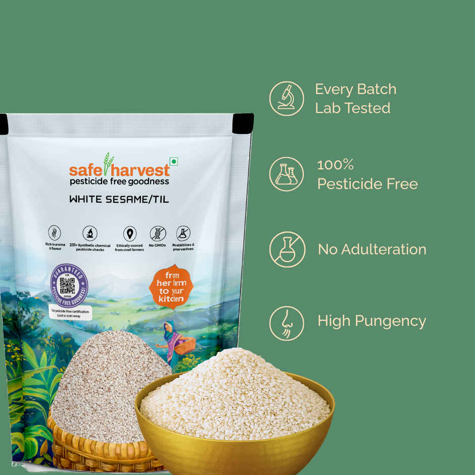 Safe Harvest White Sesame | Til - Pesticide Free