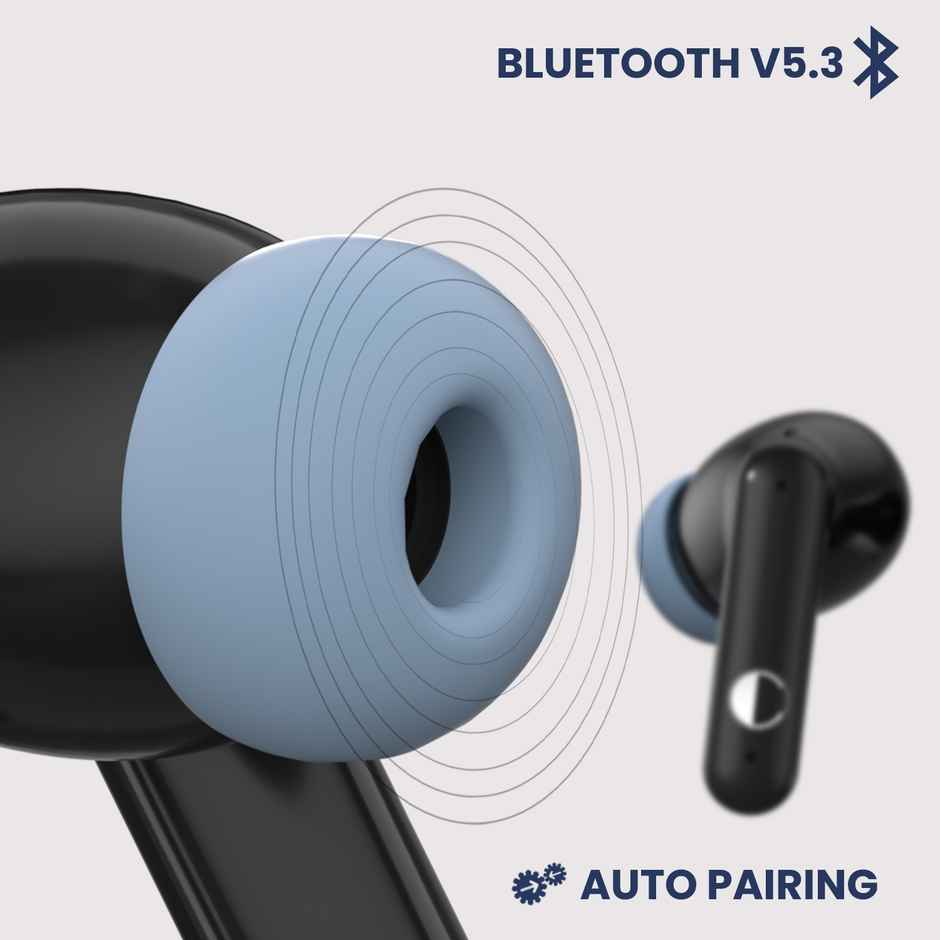 Cellecor Bropods Cb44 Ace TWS 60 Hrs Playtime Enc Low Latency Fast Charging Type-c - Blue Black