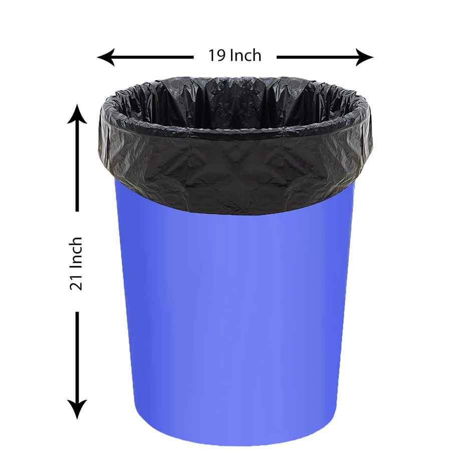 Ezee Flat Garbage Bags Medium Black | 19 x 21 Inch