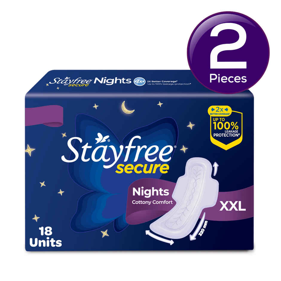 Stayfree Secure Nights XXL Sanitary Pads Combo