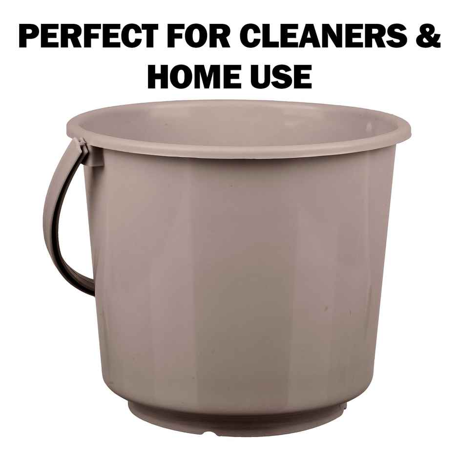 Kuber Industries 5L Plastic Plain Bucket | Pack of 2 | Assorted
