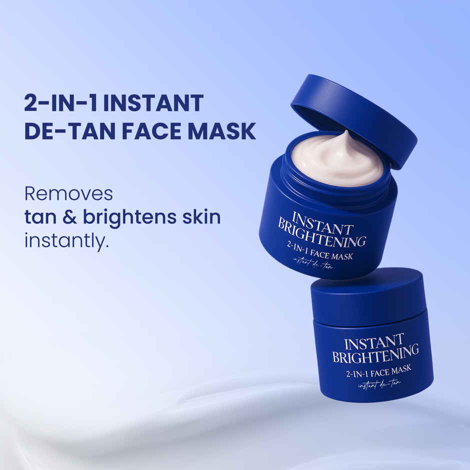BELLAVITA Instant Brightening 2-in-1 Face Mask | Instant Tan Removal