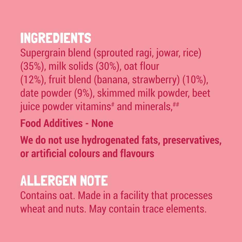 Slurrp Farm No Added Sugar No Salt Strawberry | Ragi and Rice Cereal Trial Pack