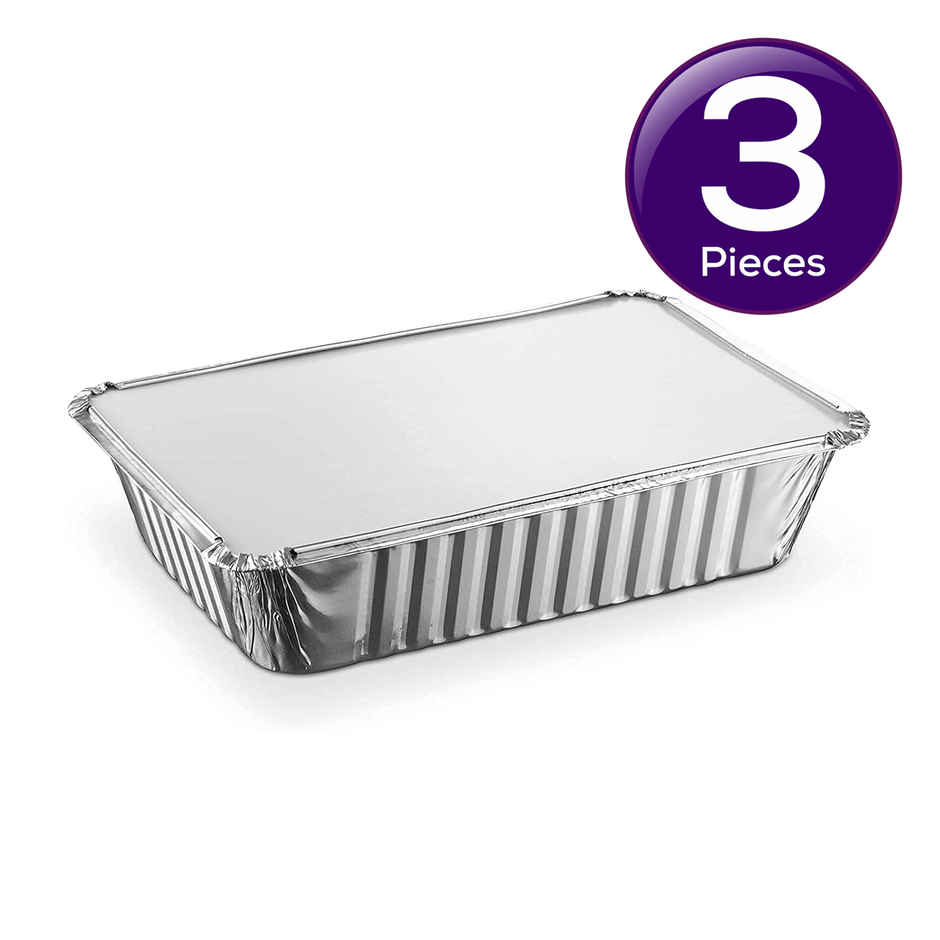 Vinay Trading Foil Container + Lid 750 ml Combo