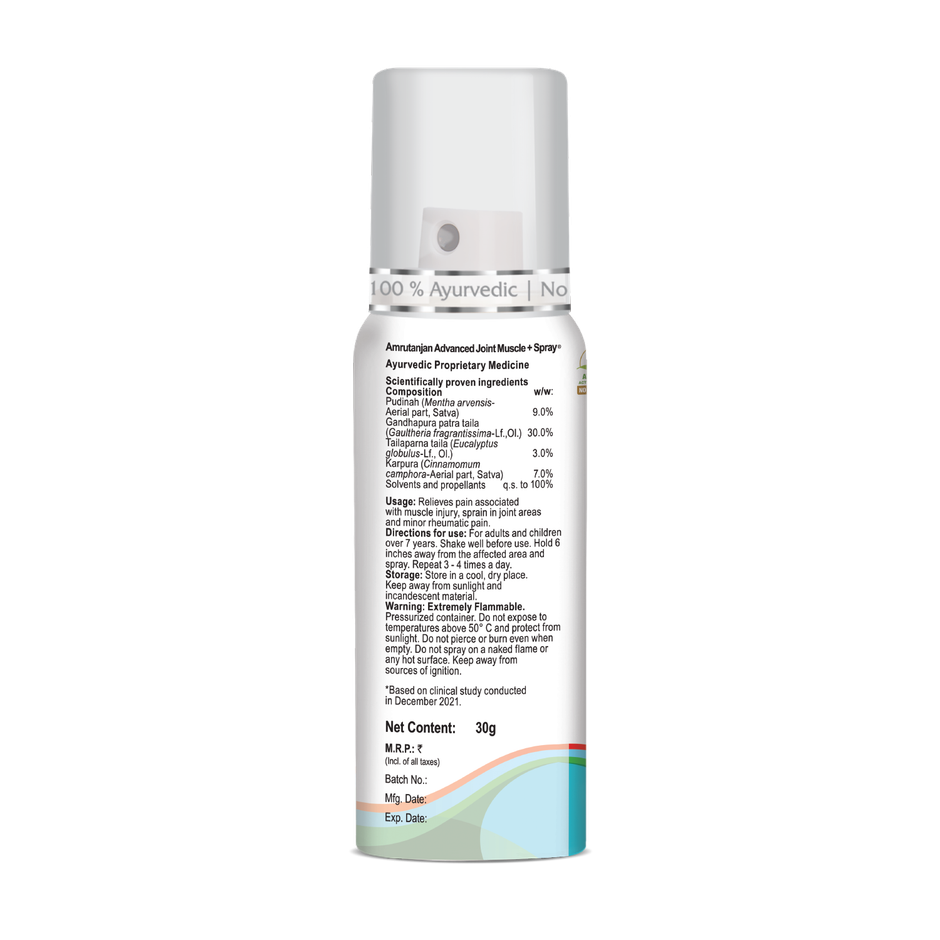 Amrutanjan Advanced Joint Muscle + Spray 30mL