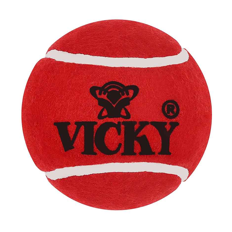 Vicky Heavy Weight Rubber Cricket Ball | Red