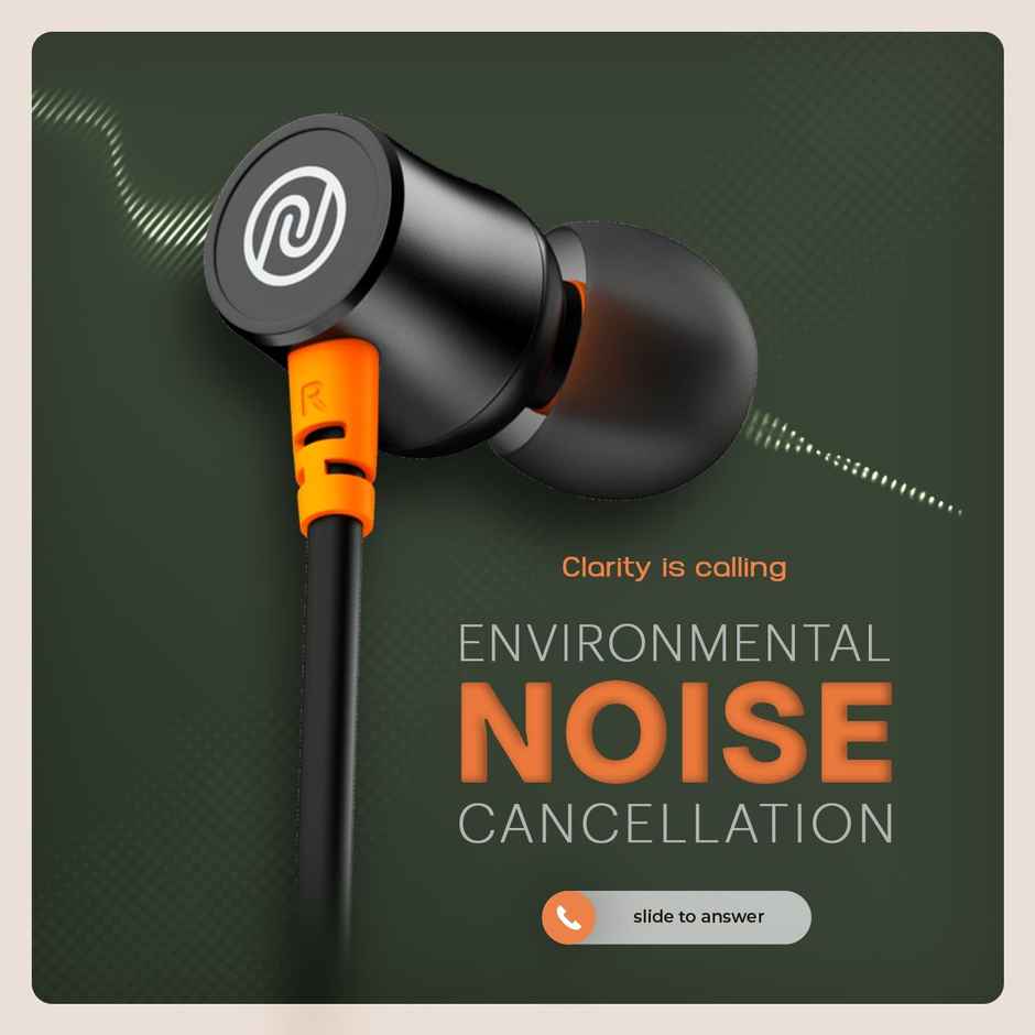 Noise Airwave Bluetooth Wireless Neckband Earphones with Mic - Midnight Blue