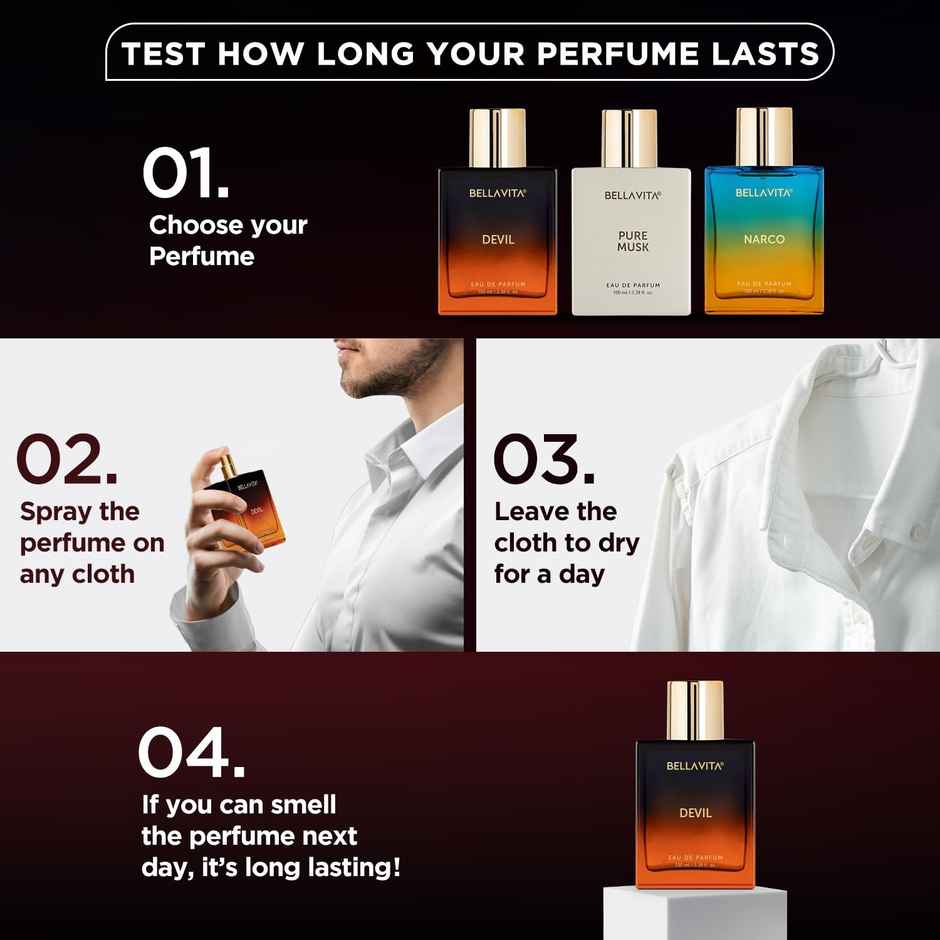 Bella Vita Unisex Devil Edp Long Lasting Perfume For Men And Women