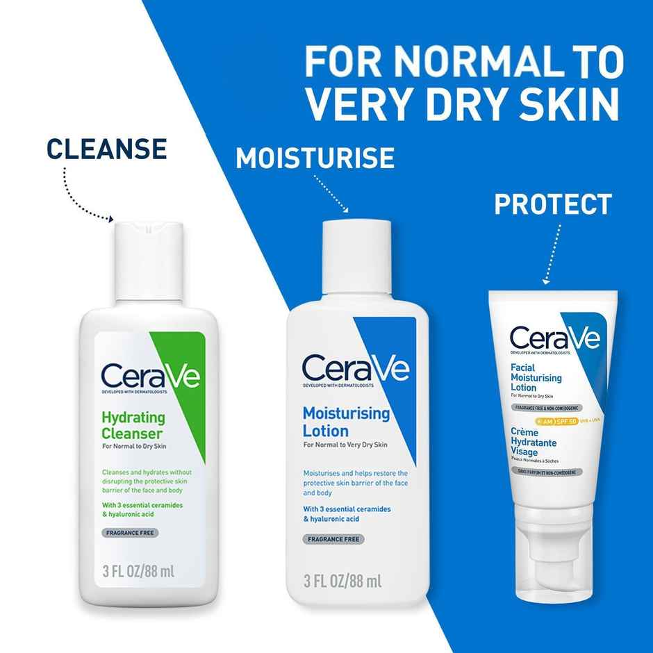 CeraVe Moisturizing Lotion for Normal to Dry Skin with Ceramides & Hyaluronic Acid