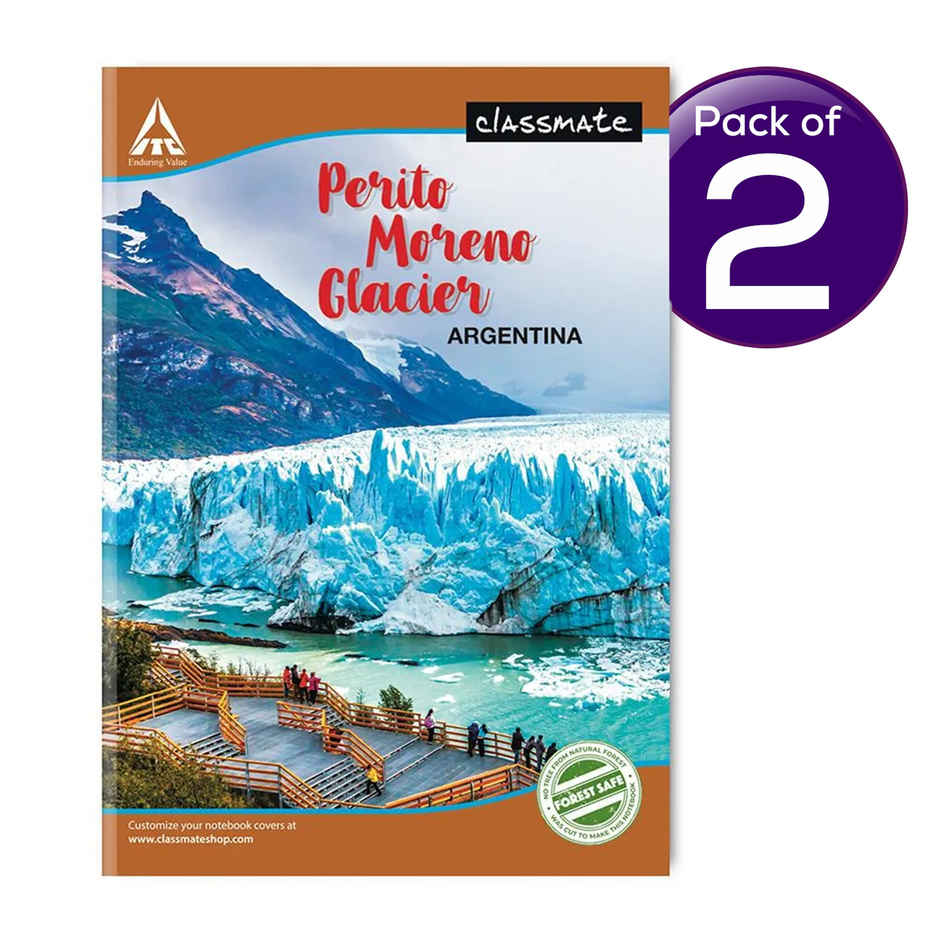 Classmate Longbook Unruled 297X210 140 Page - Assorted Designs Combo