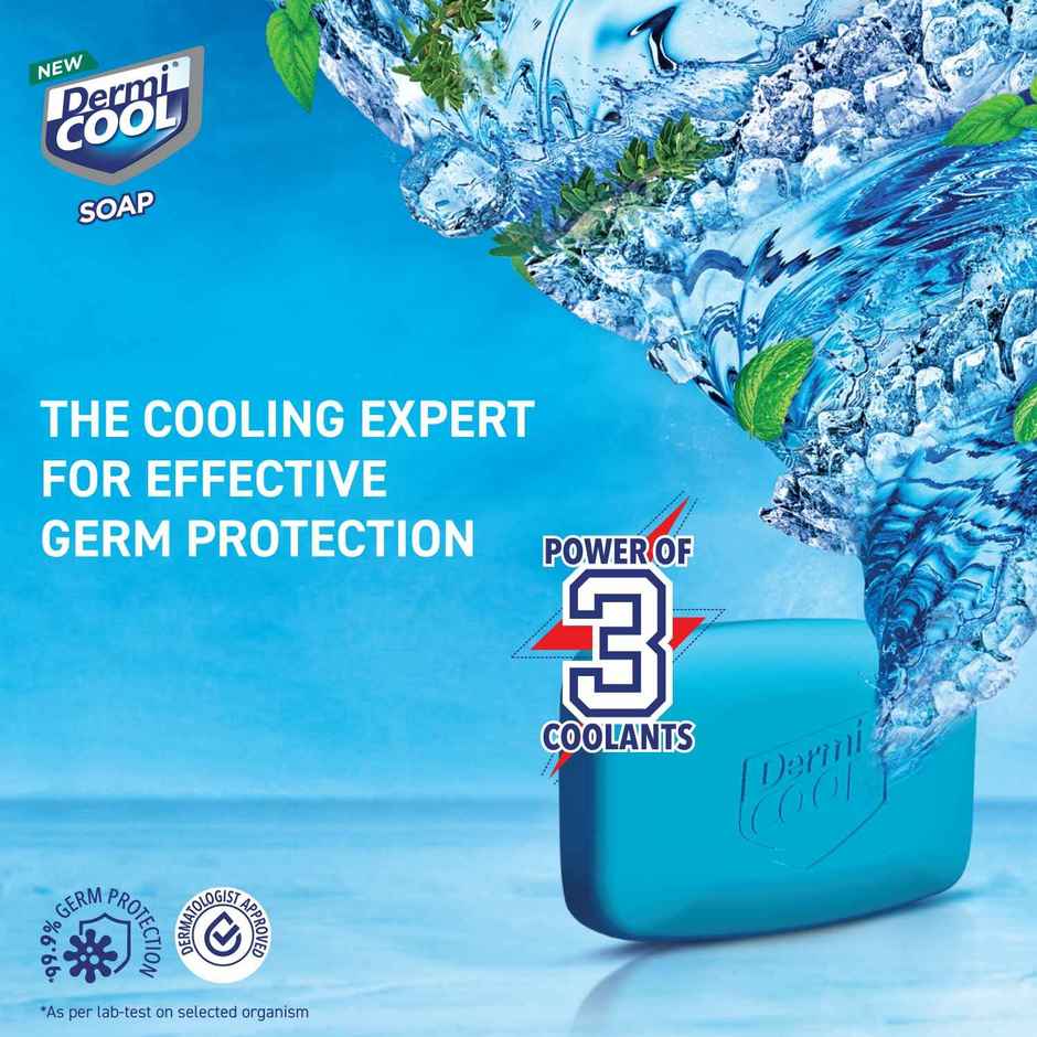 Dermicool Soap With The Power Of 3 Coolants - Camphor, Menthol, Thyme Oil