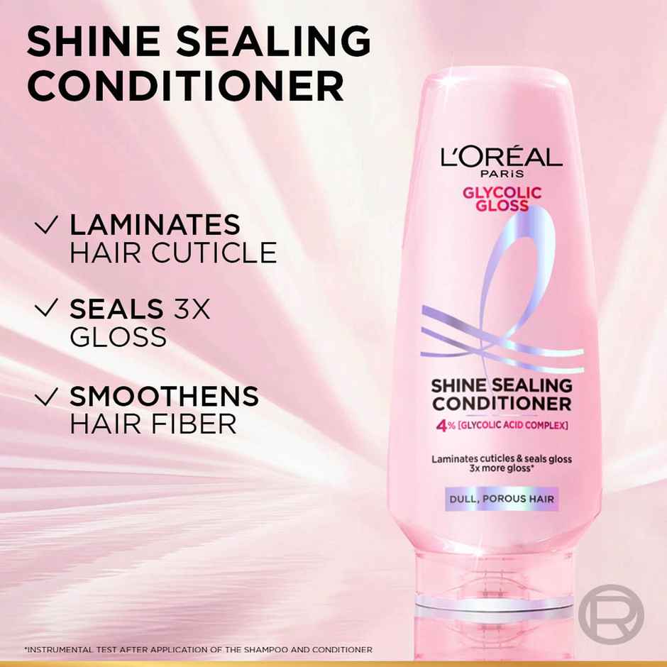 L'Oreal Paris Glycolic Gloss conditioner | Glycolic Acid for dull hair