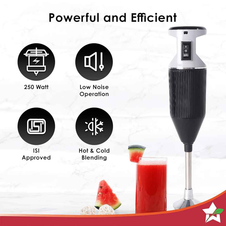 Wonderchef Prima Plus Electric 250 W Hand Blender Portableihot & Cold Blending