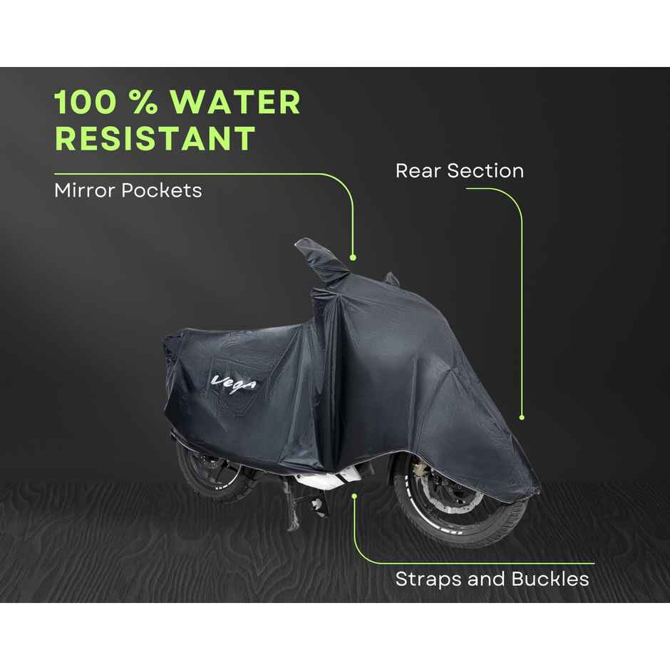 VEGA Universal Bike Cover UV Protection | Dustproof & Waterproof | PVC | Black | Bullet Bike