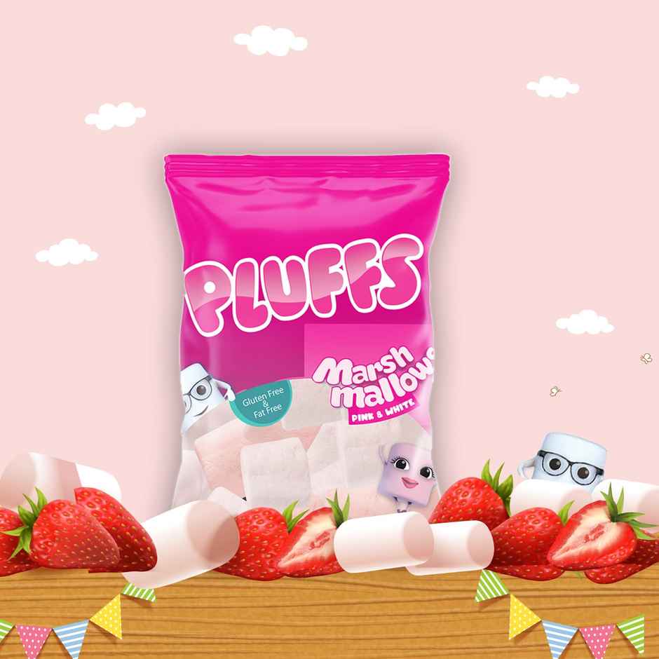 Pluffs Marshmallows Pink & White