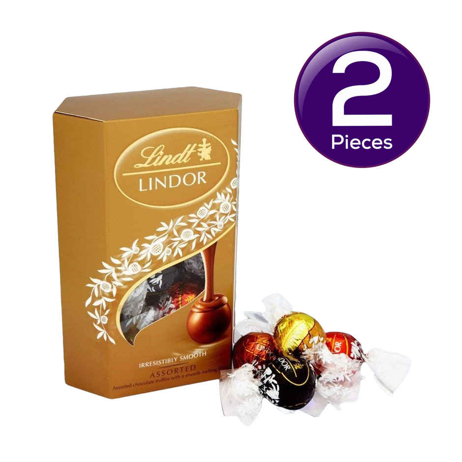 Lindt Lindor Smooth Melting Assorted Chocolates Cornet Combo