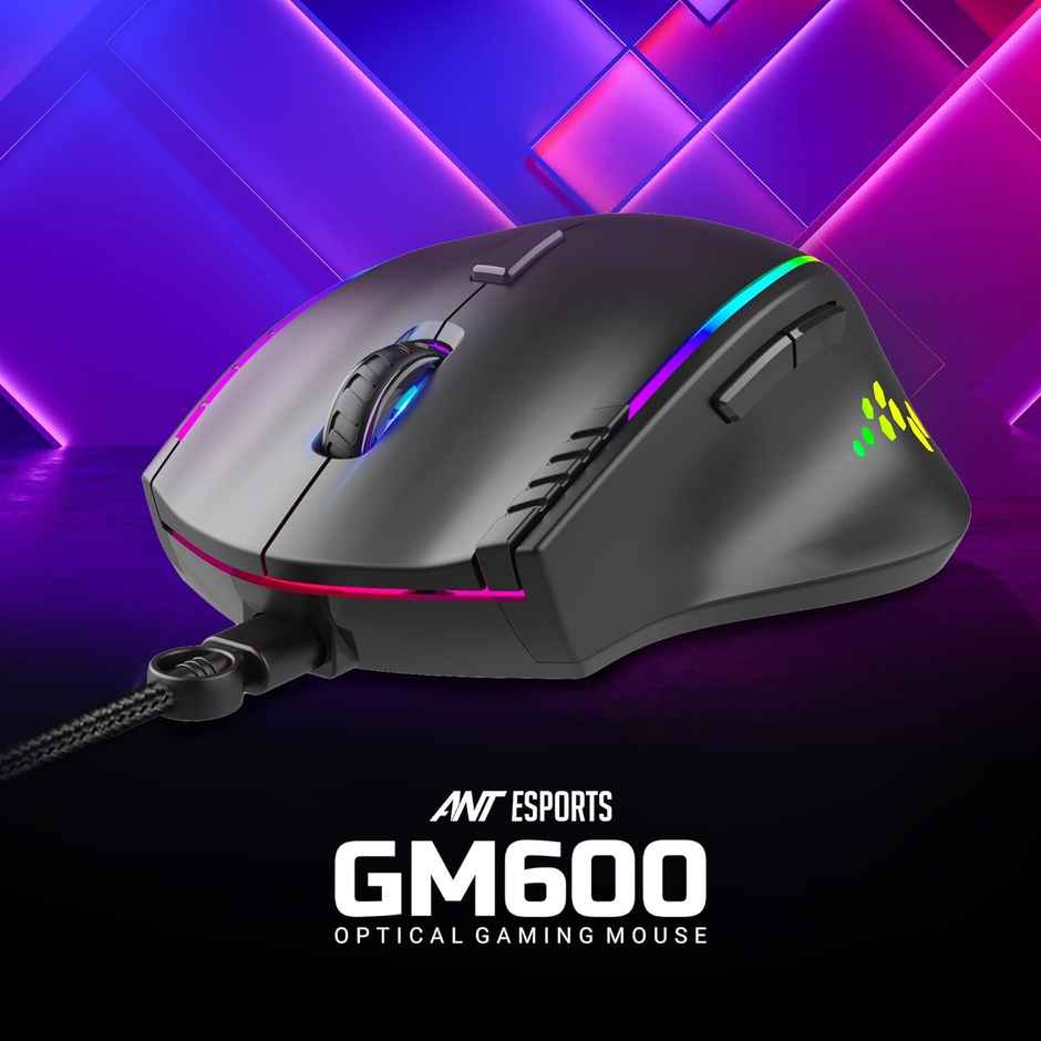 Ant Esports Usb Gm600 Rgb Wired Programmable Gaming Mouse