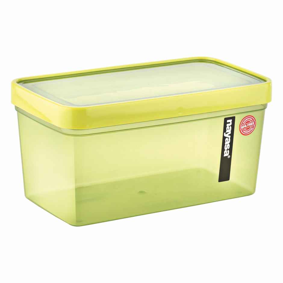 NAYASA Fusion Bread Box Small | Bpa Free & Food Grade | Microwave Safe Container | Green