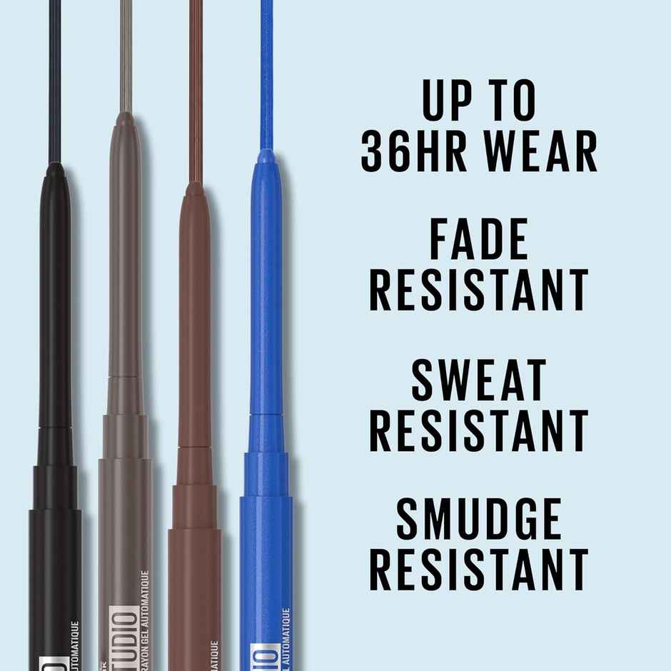 Maybelline New York Tattoo Studio Smokey Eye Kohl Gel Pencil Eyeliner, Smokey Brown