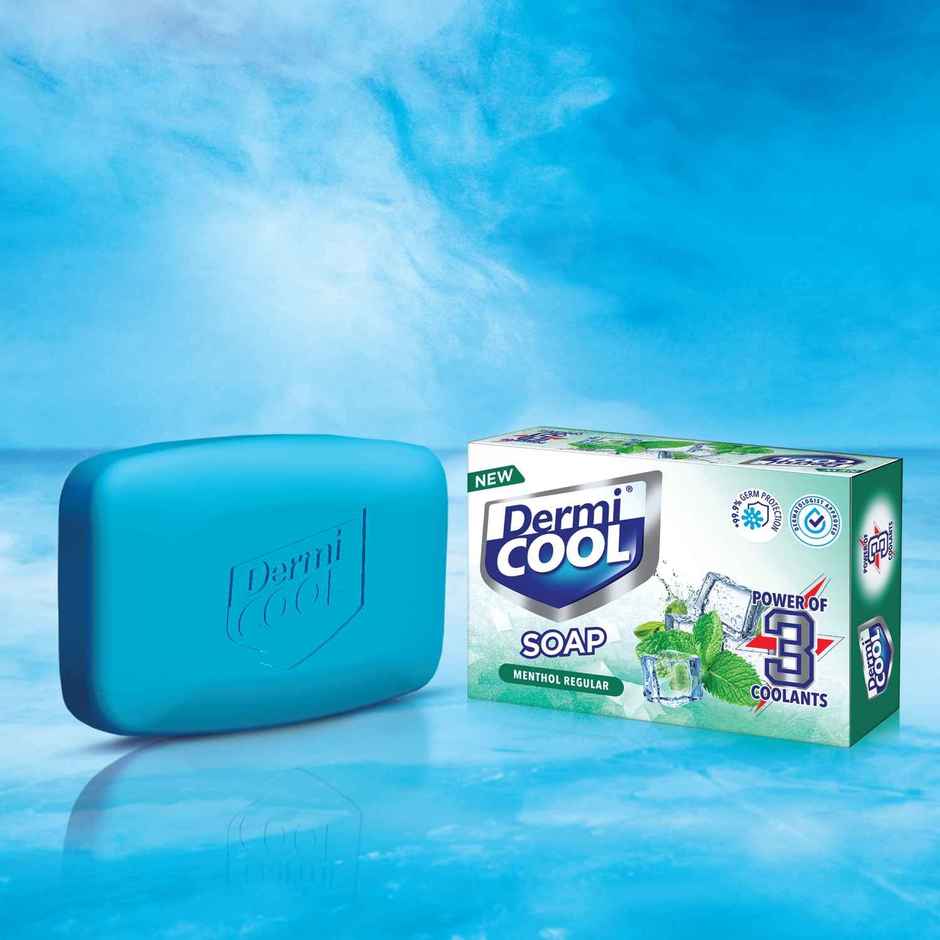 Dermicool Soap With The Power Of 3 Coolants - Camphor, Menthol, Thyme Oil