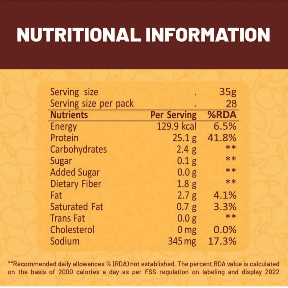 Ritebite Max Protein Alphanso Mango Plant Protein Powder