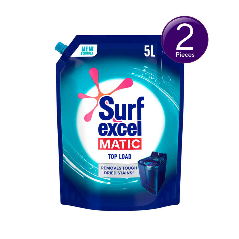 Surf Excel Matic Top Load Detergent Liquid | Pouch Combo