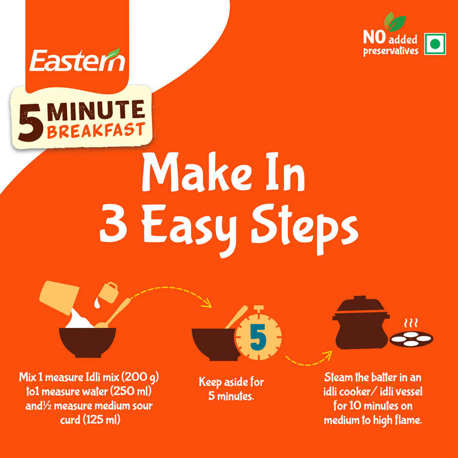 Eastern 5 Min Instant Breakfast Idli Ready Mix