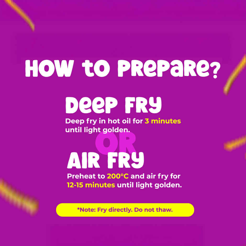 HyFun Crinkle French Fries, Crunchy & Air Fryer Friendly | Frozen