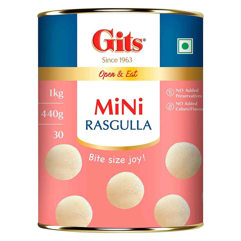 Mini Gulab Jamun (1kg) & Mini Rasgulla Can (1kg) Combo
