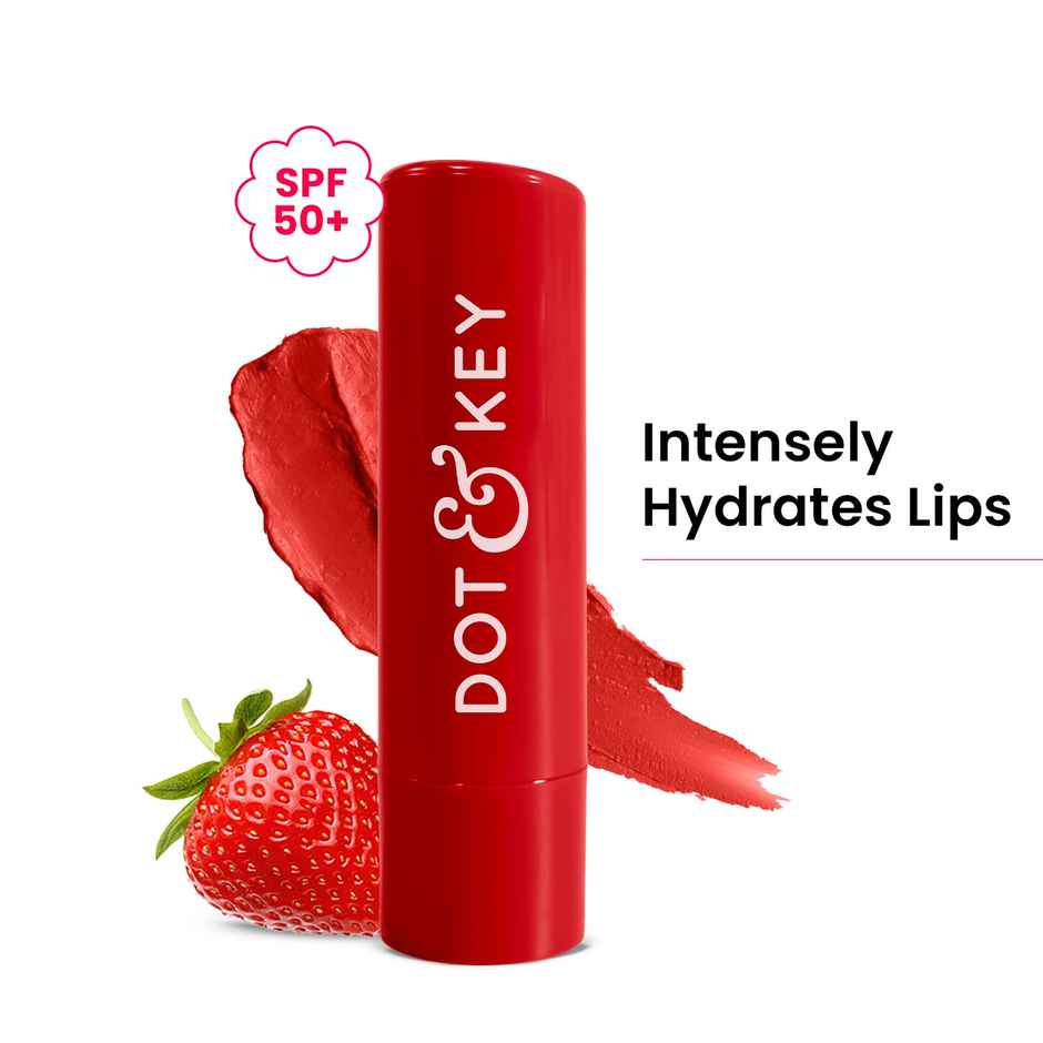 Dot & Key Barrier Repair Hydrating Lip Balm SPF 50 | Strawberry Red