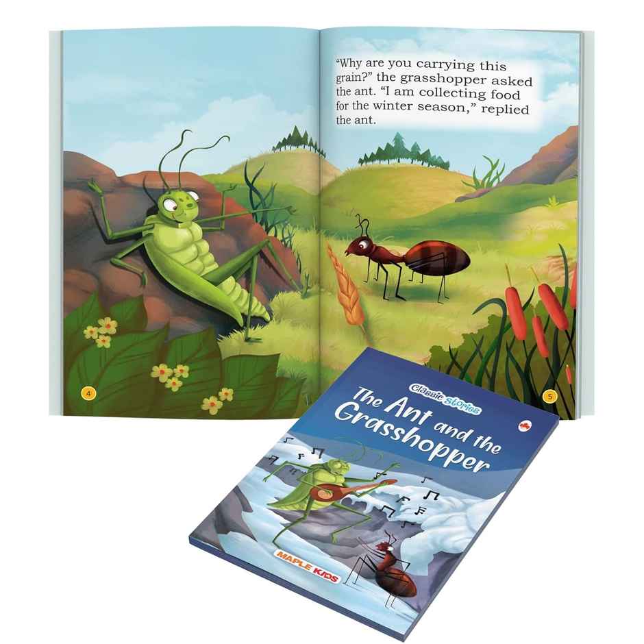 Story Books for Kids - Classic Stories (Illustrated) (Set of 10 Books) - Moral Stories