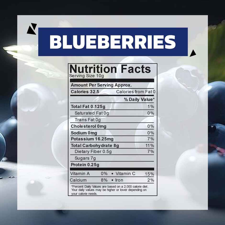 Wonderland Foods Dried Blueberries