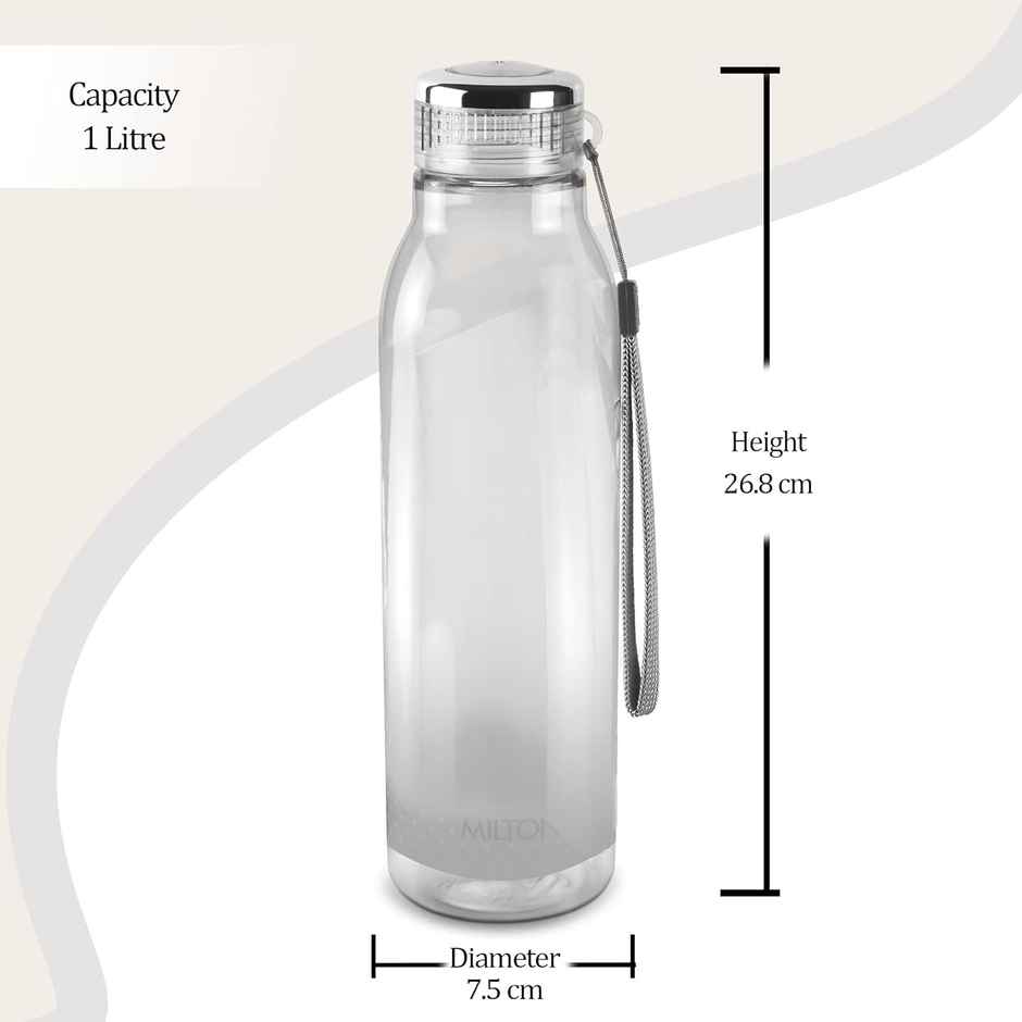 Milton Plastic Helix Pet Water Bottle BPA Free | Assorted | 1 L