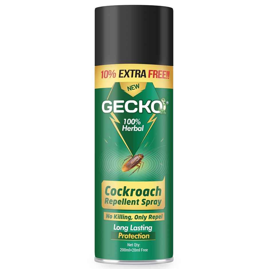 Gecko Cockraoch Repellent Spray | Non-Toxic Cockroach Repellent For Home, Kitchen and Office