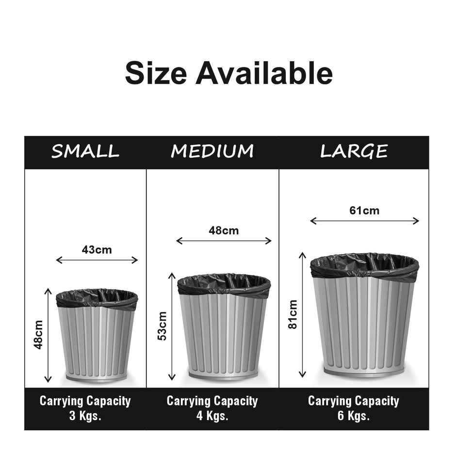 Smart One Garbage Bag Roll Black - Small- 17 x 19 Inch Combo