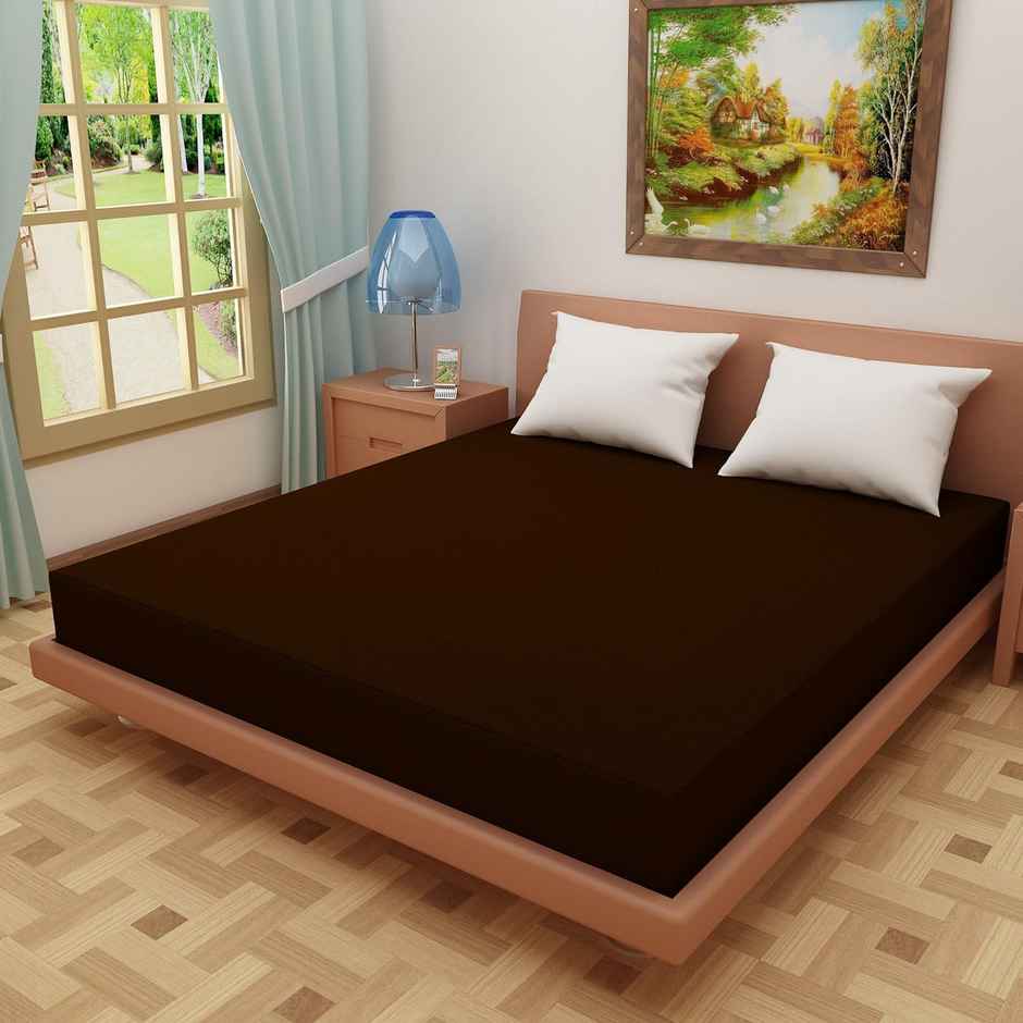 Dream Care Water Proof Terry Cloth Fitted Mattress Protector 78x72 Inch for Double Bed King Size