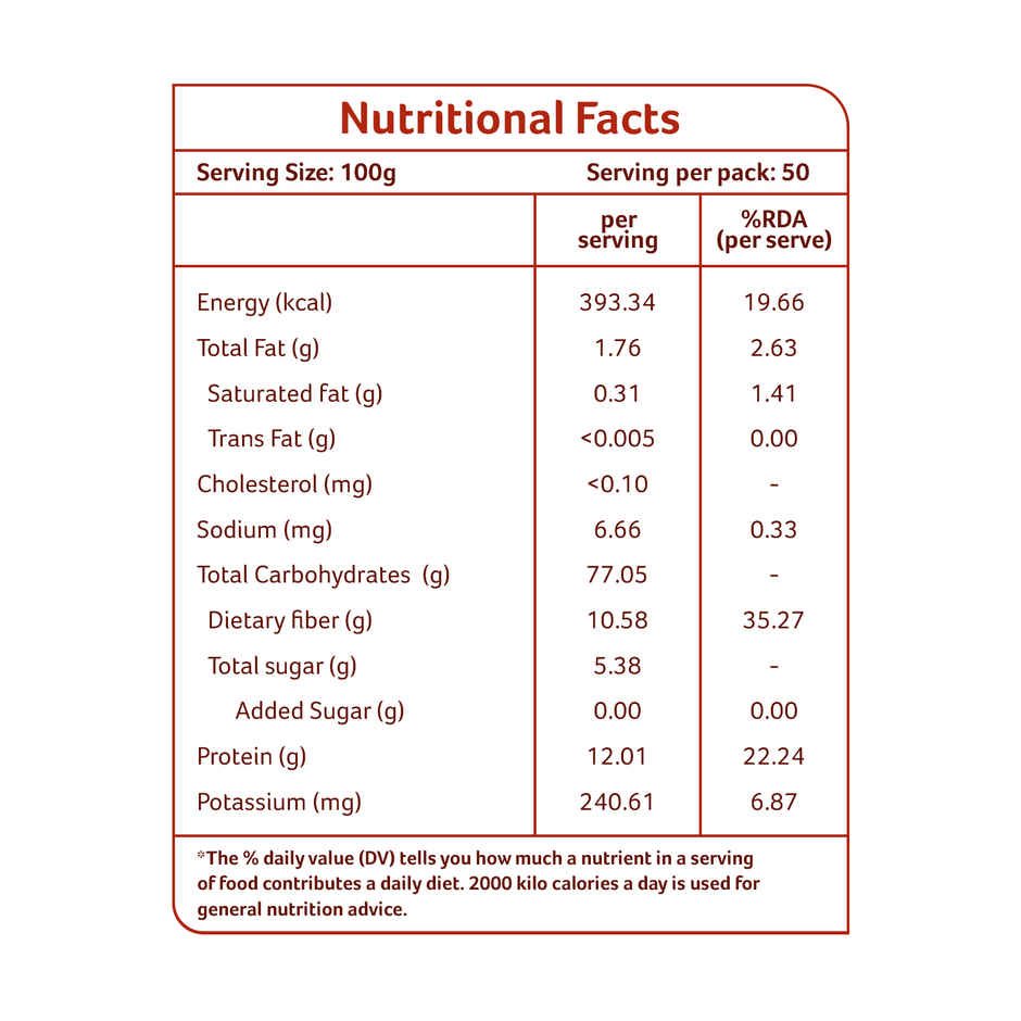 Organic Tattva Whole Wheat Flour | Chakki Atta | 0% Maida