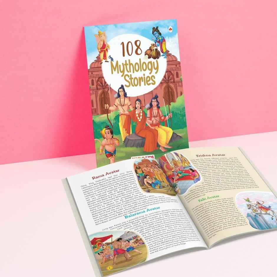 108 Indian Mythology Stories (Illustrated) - Story Book for Kids