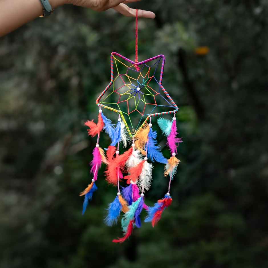 Urbanfix Star Shaped Dream Catcher | Wall Hanging for Bedroom, Car & Living Room Decor