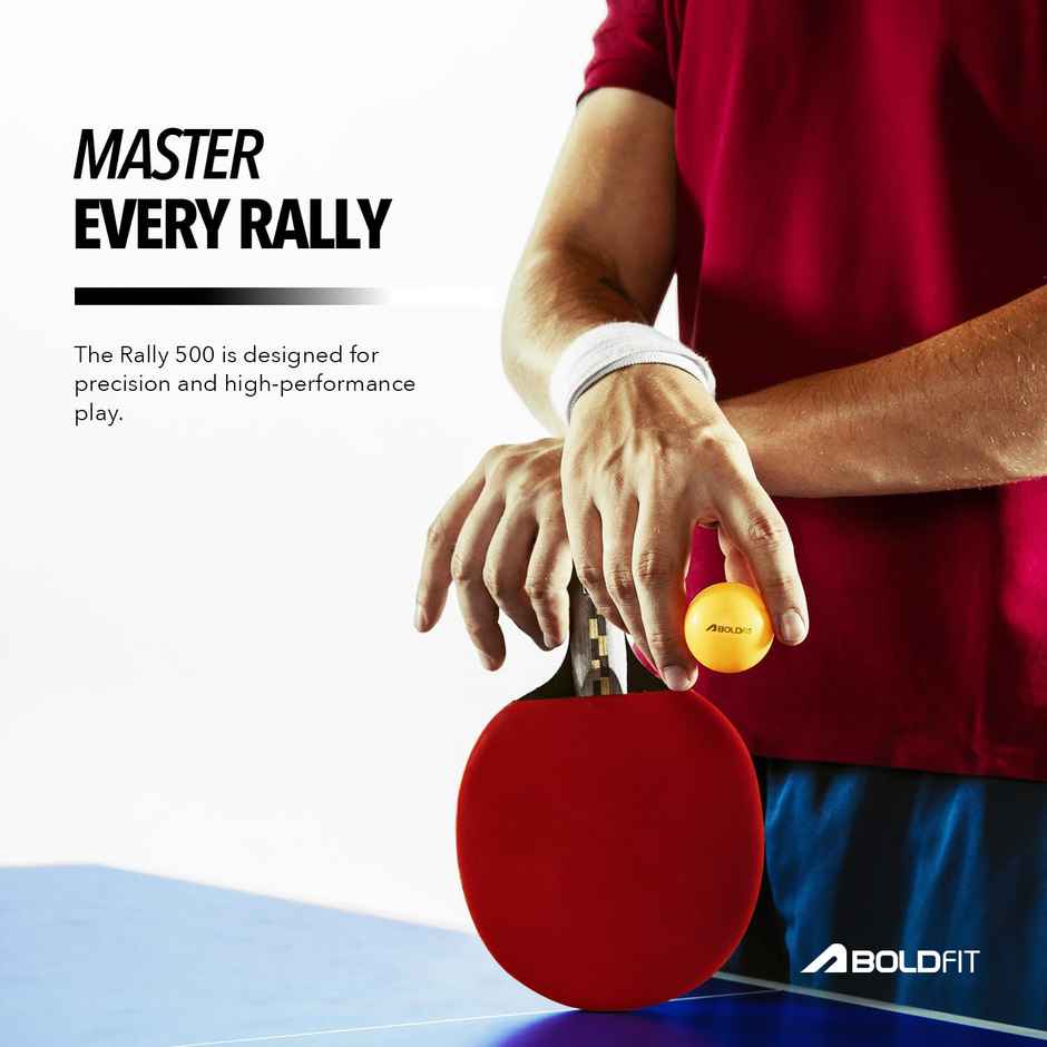 BOLDFIT Table Tennis Racquet Set | Professional TT Bat, Grip for Home Play