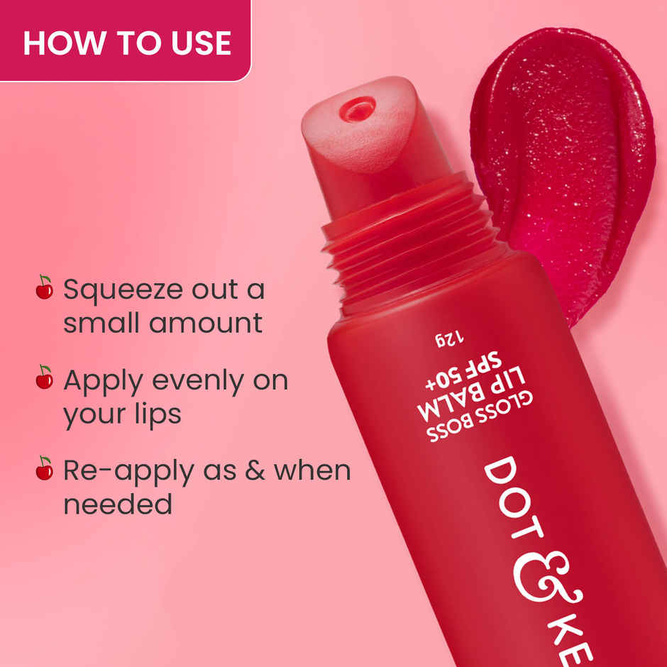 Dot & Key Gloss Boss Tinted Lip Balm SPF 30 Vitamin C + E - Cherry Pop