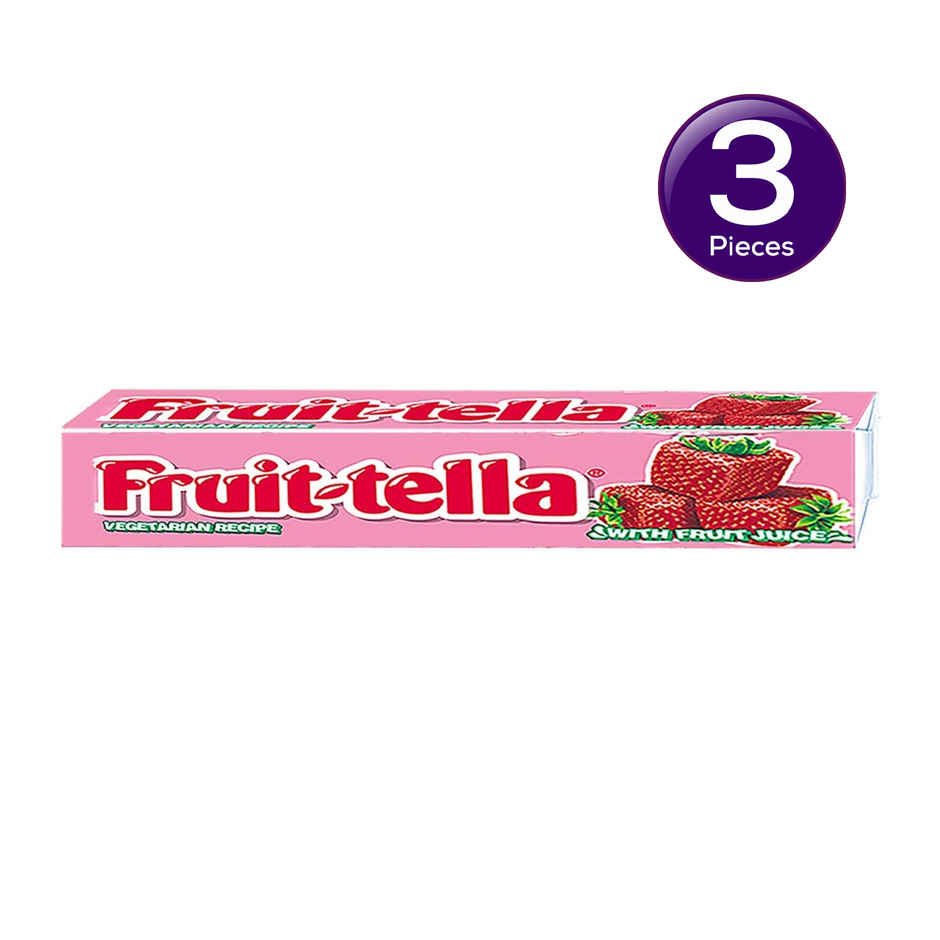 Fruittella Strawberry Flavour Chewy Toffee Stick Combo