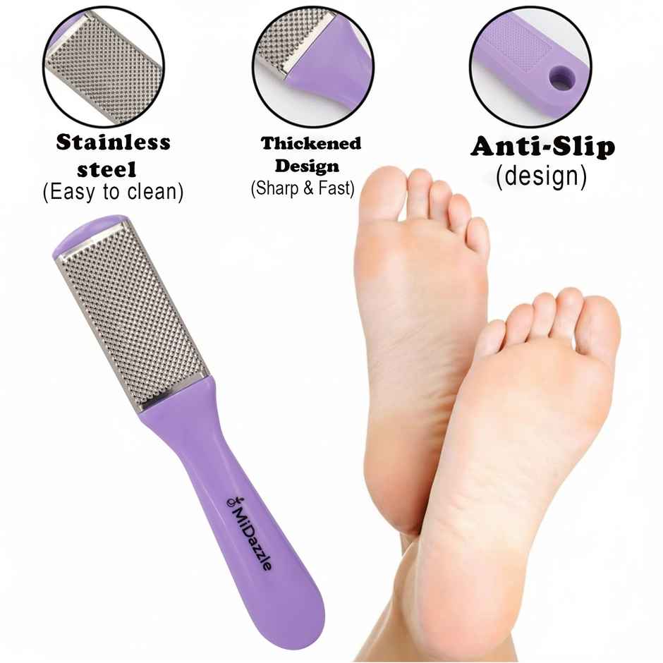 Midazzle Dual Side Foot Filer/Scrubber and Callus Remover - Premium |MIFF5209