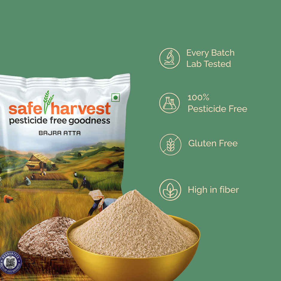 Safe Harvest Pesticide-Free Bajra Atta | Gluten Free