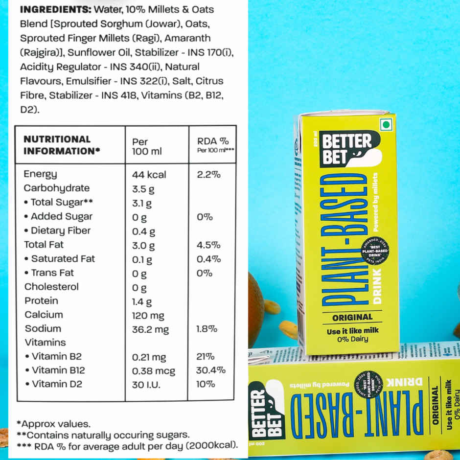 Better Bet Millet Milk