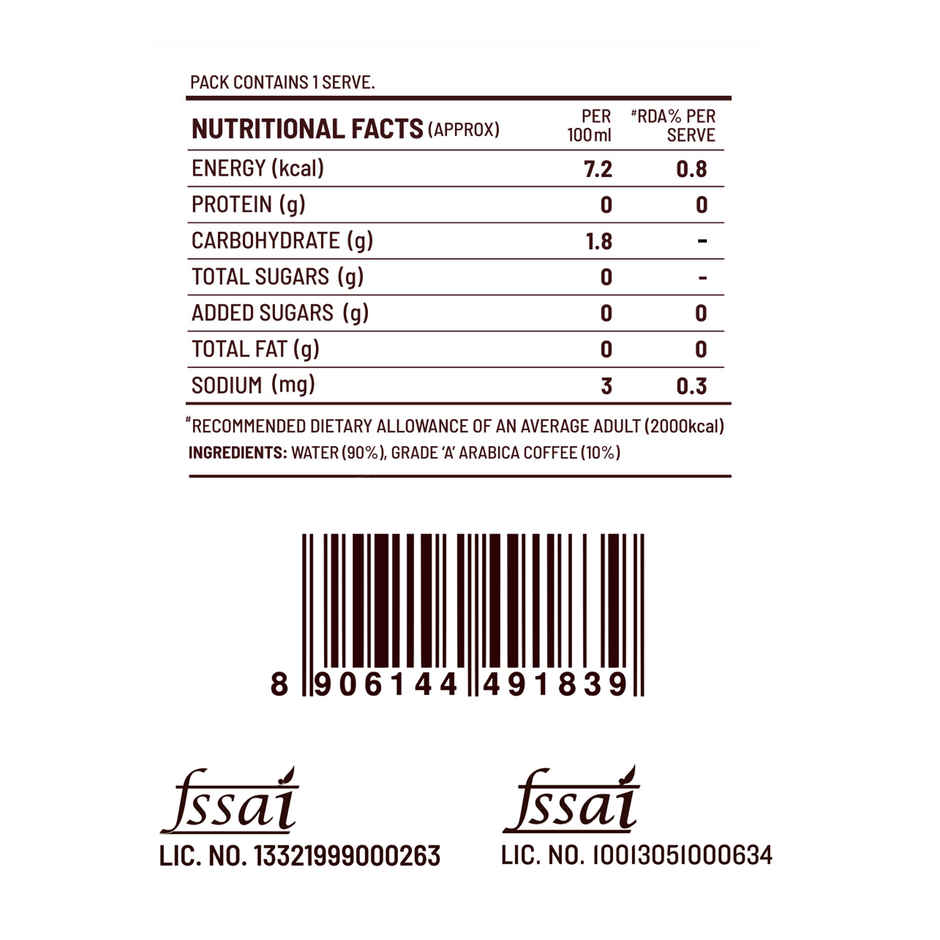 Sleepy Owl Cold Brew Black Cold Coffee Can