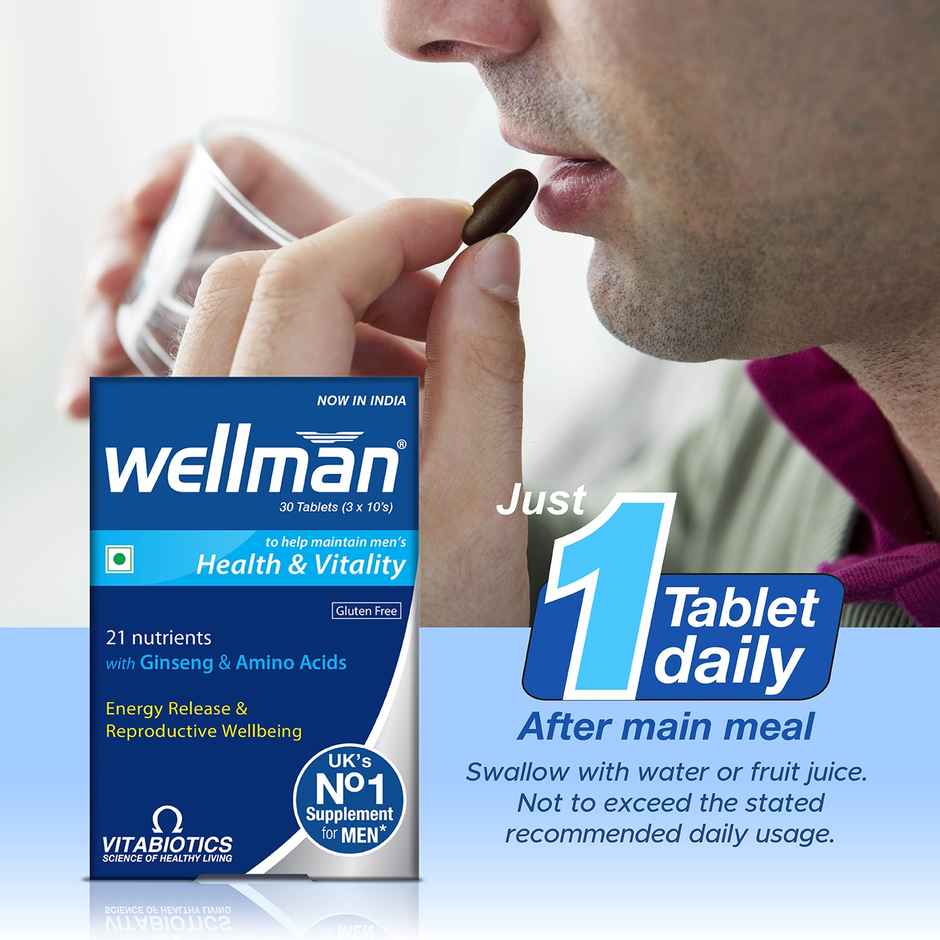 Wellman Multivitamin Tablet Help To Maintain Men Health And Vitality